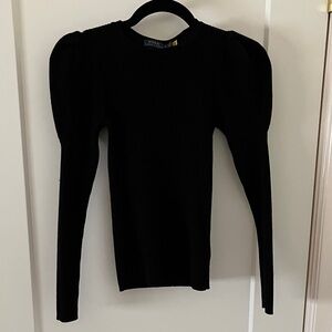 Ralph Lauren Black Ribbed Sweater